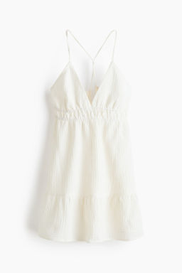 Vestido de muselina con espalda descubierta