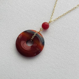 Кулон на цепочке из Агата 45 см +