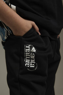 Брюки трикотажные утепленные Черный Outdoor Knit Track Pants