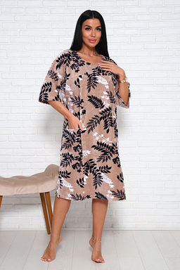 Туника велюровая (01019, бежевый)