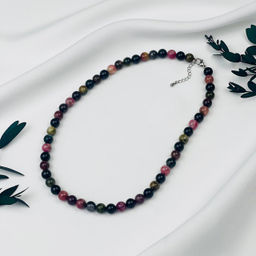 Бусы из Турмалина микс 45 см +