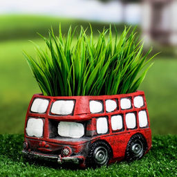 Горшок для цветов «Автобус Барт» керамический, 300 мл, 11.5×7×7 см, красный