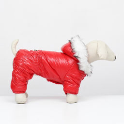 Комбинезон Глянец, размер L (ДС 34, ОГ 47, ОШ 34 см, до 10 кг), красный - Simaland фото 2