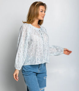 Блуза #КТ197 (1), ментоловый