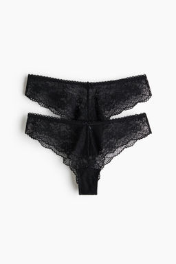 Pack de 2 bragas Brazilian de encaje - H&m фото 2