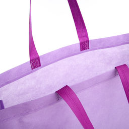 Сумка пляжная без застёжки, цвет сиреневый - Simaland фото 3