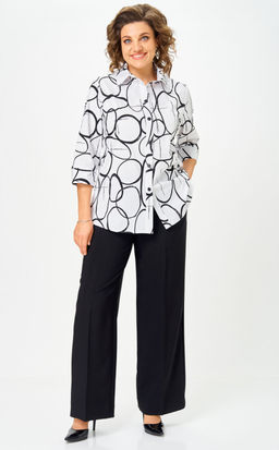 Костюм БелЭльСтиль 877/601 бело-черный фото 4