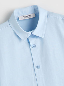 Basic Uzun Kollu Erkek ?ocuk G?mlek