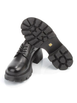 03-5937 BLACK Полуботинки женские (натуральная кожа)