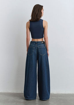 Mimi Iconic Koyu Mavi Jean Pantolon