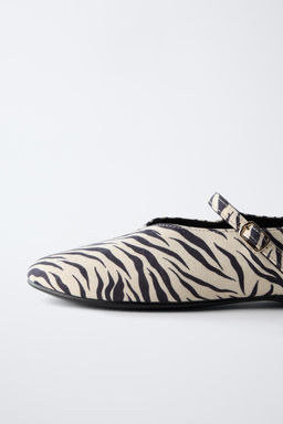 ANIMAL PRINT BALLET FLATS - Zara фото 6