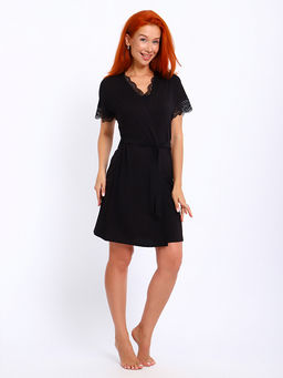 Халат женский ЭЛЕН (чёрный № 1)