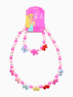 Набор детский «Выбражулька. Цветы», 2 предмета: бусы, браслет, цветной