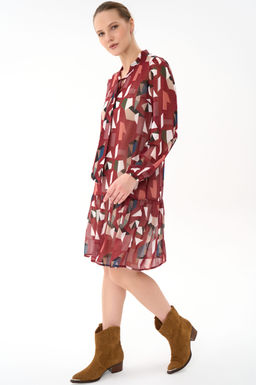 Платье Нежный акцент  2 (красный)