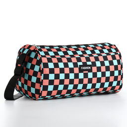 Сумка спортивная на молнии, регулируемый ремень, маленький размер, разноцветная