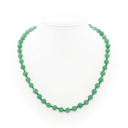 Авантюрин зеленый 8мм, бусы 46см