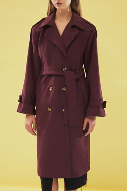 Bordo Oversize Kusakl? Trenckot TWOSS21TR0005