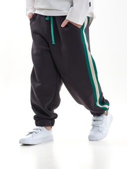 Брюки с лампасом для мальчика штаны спортивные 22-7681 светлый графит - Mini maxi фото 18