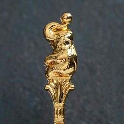 Набор ложек на подставке «Слон», 8×4×16 см, ложки h=13 см, 6 шт., цвет золотой