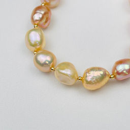 Браслет из Жемчуга и Раухтопаза 17 см