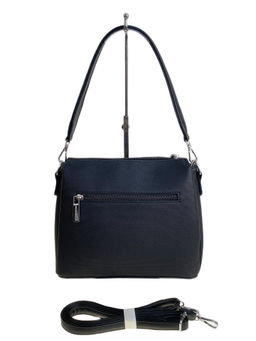 Женская сумка из искусственной кожи, цвет черный - Greta фото 2