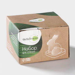 Набор фарфоровый для специй на бамбуковой подставке BellaTenero Зайцы, 3 предмета: солонка 50 мл, перечница 20 мл, подставка, цвет белый и чёрный  фото 11