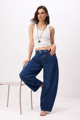 Mavi Yuksek Bel Baggy Tencel Kar?s?ml? Jeans TWOSS26JE00192