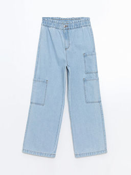 Wideleg K?z ?ocuk Jean Pantolon