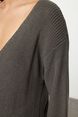 Antrasit More Sustainable Genis Kal?p Basic Triko Kazak TWOAW25KZ00310