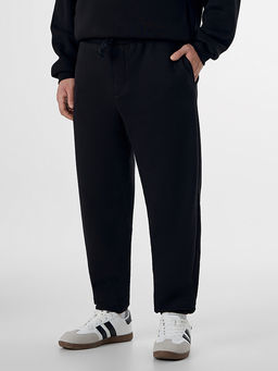 Теплые брюки мужские черные с начесом