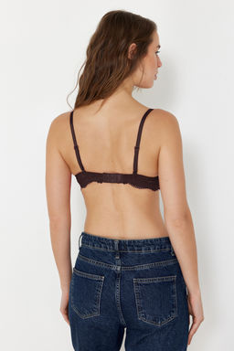 TRENDYOLMILLA Siyah Dantelli Ip Ask?l? Demi Dolgusuz Kapl? Orme Sutyen THMSS24SU00030  фото 46