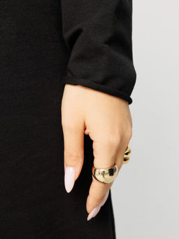 Женское платье с рукавом реглан из футера 2-х нитки черный ВП-11 (35)