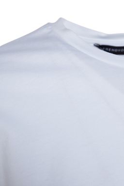 TRENDYOLMILLA Beyaz %100 Pamuk S?rt Bask?l? Buzgulu Oversize/Genis Kesim Bisiklet Yaka T-Shirt TWOSS23TS00150  фото 7