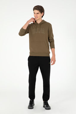 Мужской базовый свитшот цвета хаки Неожиданная скидка в корзине - U.s. polo assn фото 4