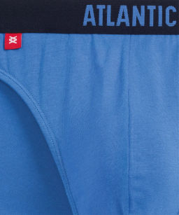 ATLANTIC 5SMP-004 Трусы спорт Solid - набор 5 шт. светло-зеленый + темно-синий + светло-голубой + индиго + темно-голубой  фото 7