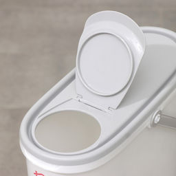 Контейнер для стирального порошка, 5 л, 11×24.6×32 см, серый