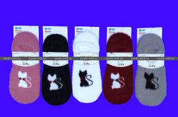 Цена за 10 пар. МИНИBS носки женские укороченные ангора НОРКА ШЕРСТЬ Кошечка 37-41 (фактически 37-41) - Weiwei фото 3