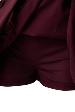 Limited Edition Siyah Sort Astarl? Kemerli Ekstra K?sa/Super Mini Balon Etek TPRAW26ET00003 - Trendyolmilla фото 15