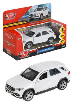 Технопарк. Модель "Mercedes-Benz Gle 2018" 12 см, металл, двери, багаж, инер, белый, арт.GLE-12-WH