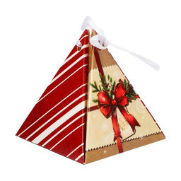 Цена за 5 шт. Бонбоньерка, новогодняя подарочная упаковка «Подарок», 7×7×7.5 см