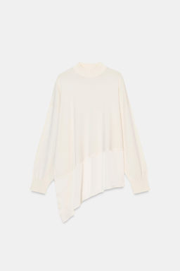 JERSEY PUNTO COMBINADO ASIM?TRICO / Blanco - Zara фото 5