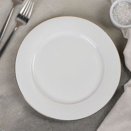 Тарелка фарфоровая обеденная «Маретта», d=23 см