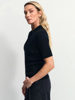 Джемпер в рубчик с молнией / Zarina фото 4