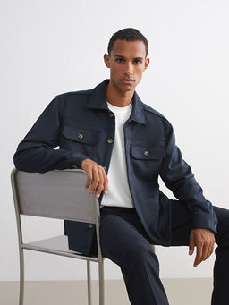 Regular Fit Uzun Kollu S?et Erkek G?mlek Ceket