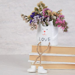 Кашпо 7,7х8 см Лиса / WN20 /уп 8/96/ висячие ножки - Галеонтрейд фото 2