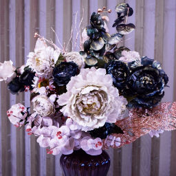 Искусственные цветы "FLOWERS GLAMOUR" 63см Подсолнухи 2 цветка зеленые