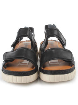 08-PED175-2 BLACK Босоножки женские (натуральная кожа)