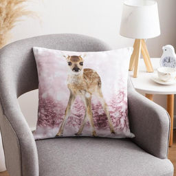 Наволочка декоративная 40х40 см, Бемби, 100% хлопок - Этель фото 4