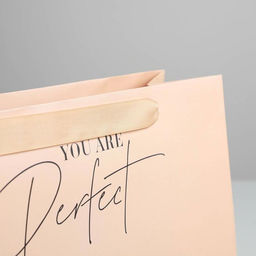 Пакет ламинированный квадратный You are perfect, 30 30 12 см - Дарите счастье фото 3