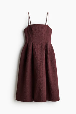 Vestido en tejido jacquard